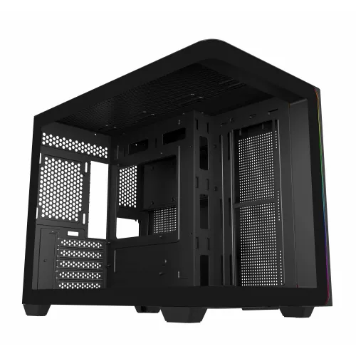 Корпус Bloody BD-CC112 черный без БП mATX 9x120mm 2xUSB3.0 audio bott PSU