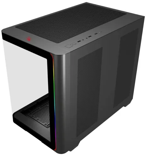 Корпус Bloody BD-CC112 черный без БП mATX 9x120mm 2xUSB3.0 audio bott PSU