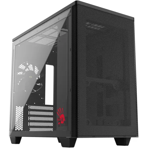 Корпус Bloody BD-CC117F черный без БП mATX 5x120mm 1xUSB2.0 1xUSB3.0 audio bott PSU