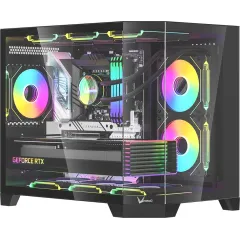 Корпус Formula Crystal Z6M Floe черный без БП mATX 4x120mm 2xUSB3.0 audio bott PSU