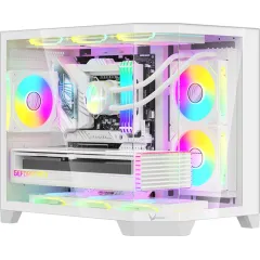 Корпус Formula Crystal Z6M Floe белый без БП mATX 4x120mm 2xUSB3.0 audio bott PSU