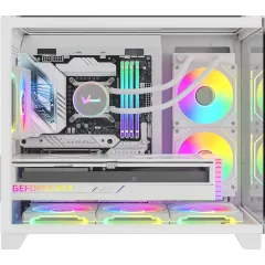 Корпус Formula Crystal Z9ML Floe белый без БП mATX 1xUSB3.0 1xUSB3.1 audio bott PSU