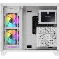 Корпус Formula Crystal Z9ML Floe белый без БП mATX 1xUSB3.0 1xUSB3.1 audio bott PSU