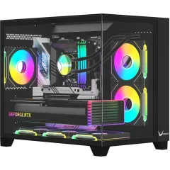 Корпус Formula Crystal Z9ML Floe черный без БП mATX 1xUSB3.0 1xUSB3.1 audio bott PSU