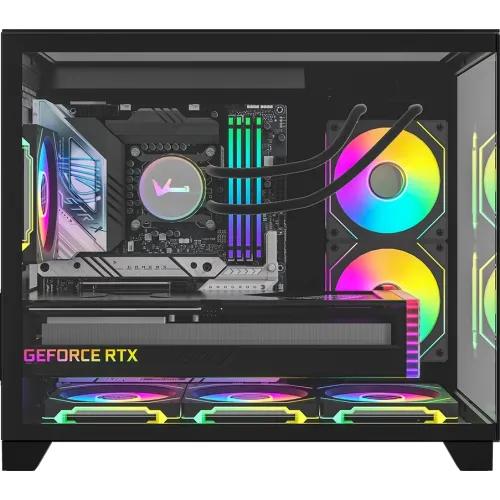 Корпус Formula Crystal Z9ML Floe черный без БП mATX 1xUSB3.0 1xUSB3.1 audio bott PSU