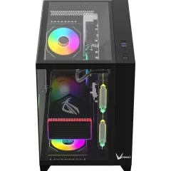 Корпус Formula Crystal Z9ML Floe черный без БП mATX 1xUSB3.0 1xUSB3.1 audio bott PSU