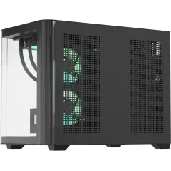 Корпус Formula Crystal U2M Floe черный без БП mATX 9x120mm 1xUSB3.1 audio bott PSU