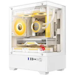 Корпус Bloody CC-125 белый без БП mATX 5x120mm 2xUSB2.0 1xUSB3.0 audio bott PSU