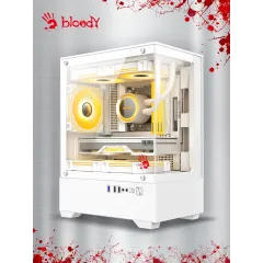 Корпус Bloody CC-125 белый без БП mATX 5x120mm 2xUSB2.0 1xUSB3.0 audio bott PSU