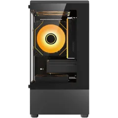 Корпус Accord ACC-UE2B TG OFFICE PRO черный без БП mATX 1xUSB3.0 audio