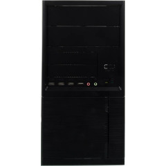 Корпус LinkWorld 727-21 черный без БП mATX 2x80mm 2x92mm 4xUSB2.0 audio