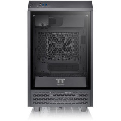 Корпус Thermaltake The Tower 100 черный без БП miniITX 1x120mm 3x140mm 2xUSB3.0 audio bott PSU