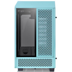 Корпус Thermaltake The Tower 100 Turquoise голубой без БП miniITX 1x120mm 3x140mm 2xUSB3.0 audio bott PSU