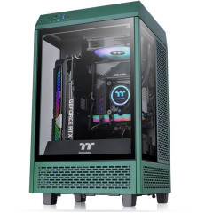 Корпус Thermaltake The Tower 100 Racing зеленый без БП miniITX 1x120mm 3x140mm 2xUSB3.0 audio bott PSU