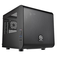 Корпус Thermaltake Core V1 черный без БП miniITX 2x80mm 1x120mm 1x140mm 2xUSB3.0 audio bott PSU