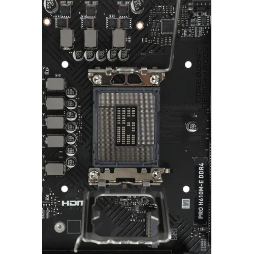 Материнская плата MSI PRO H610M-E DDR4 Soc-1700 Intel H610 2xDDR4 mATX AC`97 8ch(7.1) GbLAN+VGA+HDMI