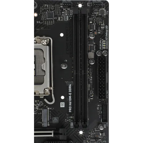 Материнская плата MSI PRO H610M-E DDR4 Soc-1700 Intel H610 2xDDR4 mATX AC`97 8ch(7.1) GbLAN+VGA+HDMI