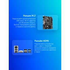 Материнская плата Gigabyte H610M K DDR4 Soc-1700 Intel H610 2xDDR4 mATX AC`97 8ch(7.1) GbLAN+HDMI