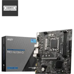 Материнская плата MSI PRO H610M-G Soc-1700 Intel H610 2xDDR5 mATX AC`97 8ch(7.1) GbLAN+VGA+HDMI+DP
