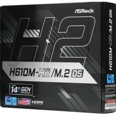 Материнская плата Asrock H610M-H2/M.2 D5 Soc-1700 Intel H610 2xDDR5 mATX AC`97 8ch(7.1) GbLAN+HDMI