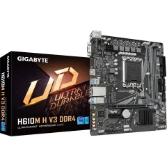 Материнская плата Gigabyte H610M H V3 DDR4 Soc-1700 Intel H610 2xDDR4 mATX AC`97 8ch(7.1) GbLAN+VGA+HDMI