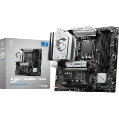 Материнская плата MSI B760M GAMING PLUS WIFI Soc-1700 Intel B760 4xDDR5 mATX AC`97 8ch(7.1) 2.5Gg+HDMI+DP