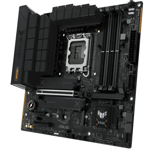Материнская плата Asus TUF GAMING B760M-PLUS WIFI II Soc-1700 Intel B760 4xDDR5 mATX AC`97 8ch(7.1) 2.5Gg RAID+HDMI+DP