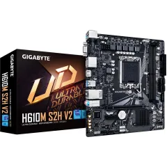 Материнская плата Gigabyte H610M S2H V2 Soc-1700 Intel H610 2xDDR5 mATX AC`97 8ch(7.1) GbLAN+VGA+HDMI+DP
