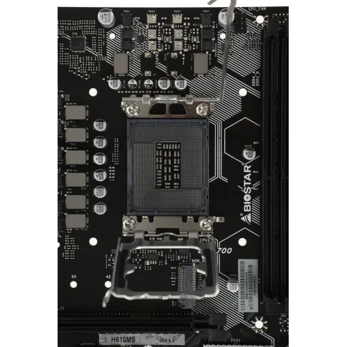Материнская плата Biostar H610MS  Soc-1700 Intel H610 2xDDR4 mATX AC`97 8ch(7.1) GbLAN+HDMI+DP