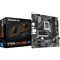 Материнская плата Gigabyte B760M DS3H GEN5 Soc-1700 Intel B760 4xDDR5 mATX AC`97 8ch(7.1) 2.5Gg RAID+VGA+HDMI+DP