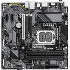 Материнская плата Gigabyte B760M DS3H WIFI6E GEN5 Soc-1700 Intel B760 4xDDR5 mATX AC`97 8ch(7.1) 2.5Gg RAID+HDMI+DP