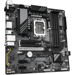 Материнская плата Gigabyte B760M DS3H WIFI6E GEN5 Soc-1700 Intel B760 4xDDR5 mATX AC`97 8ch(7.1) 2.5Gg RAID+HDMI+DP