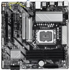 Материнская плата Gigabyte B860M DS3H Soc-1851 Intel B860 4xDDR5 mATX AC`97 8ch(7.1) 2.5Gg RAID+HDMI+DP