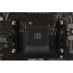 Материнская плата MSI A520M-A PRO Soc-AM4 AMD A520 2xDDR4 mATX AC`97 8ch(7.1) GbLAN RAID+DVI+HDMI