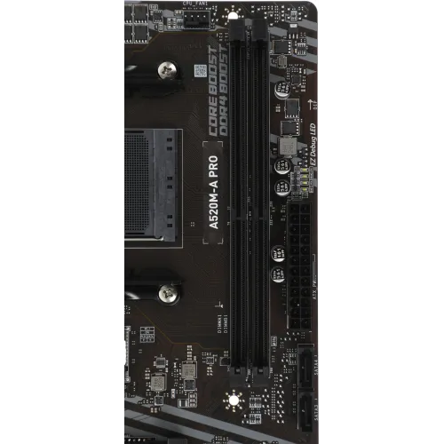 Материнская плата MSI A520M-A PRO Soc-AM4 AMD A520 2xDDR4 mATX AC`97 8ch(7.1) GbLAN RAID+DVI+HDMI