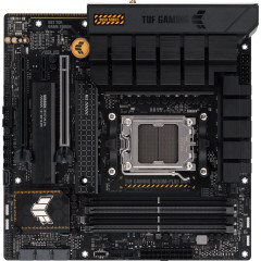 Материнская плата Asus TUF GAMING B650M-PLUS WIFI Socket AM5 AMD B650 4xDDR5 mATX AC`97 8ch(7.1) 2.5Gg RAID+HDMI+DP