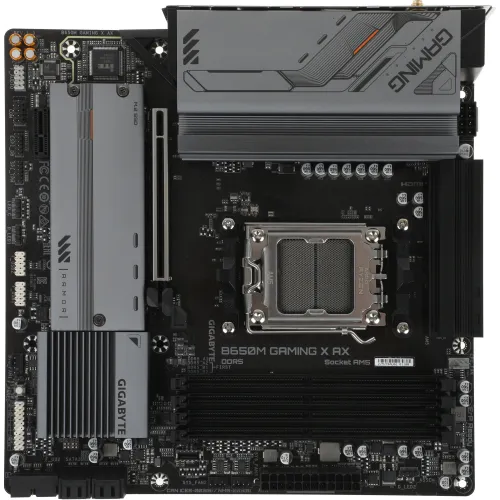 Материнская плата Gigabyte B650M GAMING X AX Socket AM5 AMD B650 4xDDR5 mATX AC`97 8ch(7.1) 2.5Gg RAID+HDMI+DP
