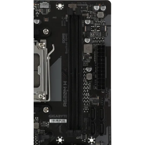 Материнская плата Gigabyte A620M H Socket AM5 AMD A620 2xDDR5 mATX AC`97 8ch(7.1) GbLAN RAID+HDMI+DP