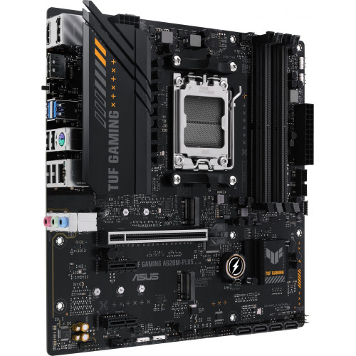 Материнская плата Asus TUF GAMING A620M-PLUS Socket AM5 AMD A620 4xDDR5 mATX AC`97 8ch(7.1) 2.5Gg RAID+HDMI+DP