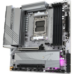 Материнская плата Gigabyte B650M AORUS ELITE AX ICE Socket AM5 AMD B650 4xDDR5 mATX AC`97 8ch(7.1) 2.5Gg RAID+HDMI+DP