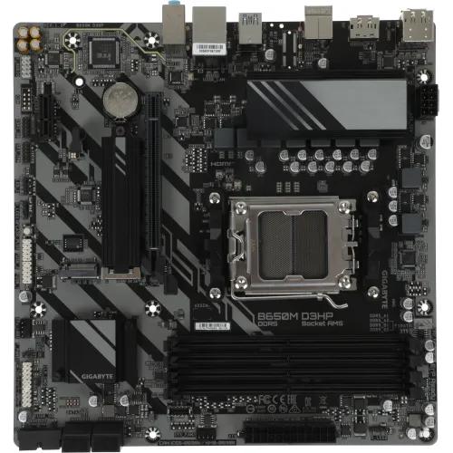Материнская плата Gigabyte B650M D3HP Socket AM5 AMD B650 4xDDR5 mATX AC`97 8ch(7.1) 2.5Gg RAID+HDMI+DP