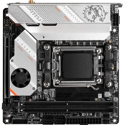 Материнская плата MSI MPG B650I EDGE WIFI Socket AM5 AMD B650 2xDDR5 mini-ITX AC`97 8ch(7.1) 2.5Gg RAID+HDMI