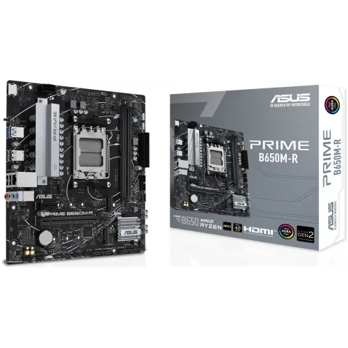 Материнская плата Asus PRIME B650M-R Socket AM5 AMD B650 2xDDR5 mATX AC`97 8ch(7.1) 2.5Gg RAID+HDMI