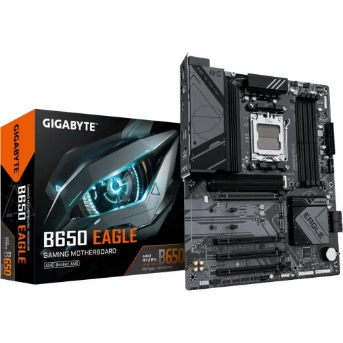 Материнская плата Gigabyte B650 EAGLE Socket AM5 AMD B650 4xDDR5 ATX AC`97 8ch(7.1) GbLAN RAID+HDMI+DP