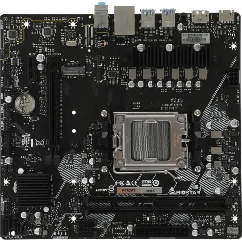 Материнская плата Biostar B650MT Socket AM5 AMD B650 2xDDR5 mATX AC`97 8ch(7.1) GbLAN RAID+HDMI+DP