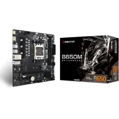 Материнская плата Biostar B650MT Socket AM5 AMD B650 2xDDR5 mATX AC`97 8ch(7.1) GbLAN RAID+HDMI+DP