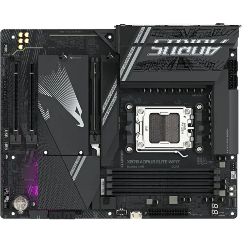 Материнская плата Gigabyte X870 AORUS ELITE WIFI7 Socket AM5 AMD X870 4xDDR5 ATX AC`97 8ch(7.1) 2.5Gg RAID+HDMI