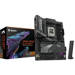 Материнская плата Gigabyte X870 AORUS ELITE WIFI7 Socket AM5 AMD X870 4xDDR5 ATX AC`97 8ch(7.1) 2.5Gg RAID+HDMI