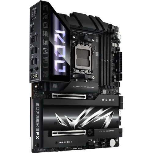Материнская плата Asus ROG CROSSHAIR X870E HERO Socket AM5 AMD X870E 4xDDR5 ATX AC`97 8ch(7.1) 5Gigabit + 2.5Gigabit Ethernet RAID+HDMI
