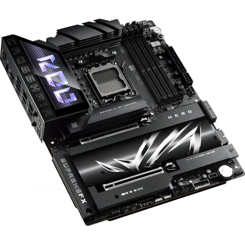 Материнская плата Asus ROG CROSSHAIR X870E HERO Socket AM5 AMD X870E 4xDDR5 ATX AC`97 8ch(7.1) 5Gigabit + 2.5Gigabit Ethernet RAID+HDMI